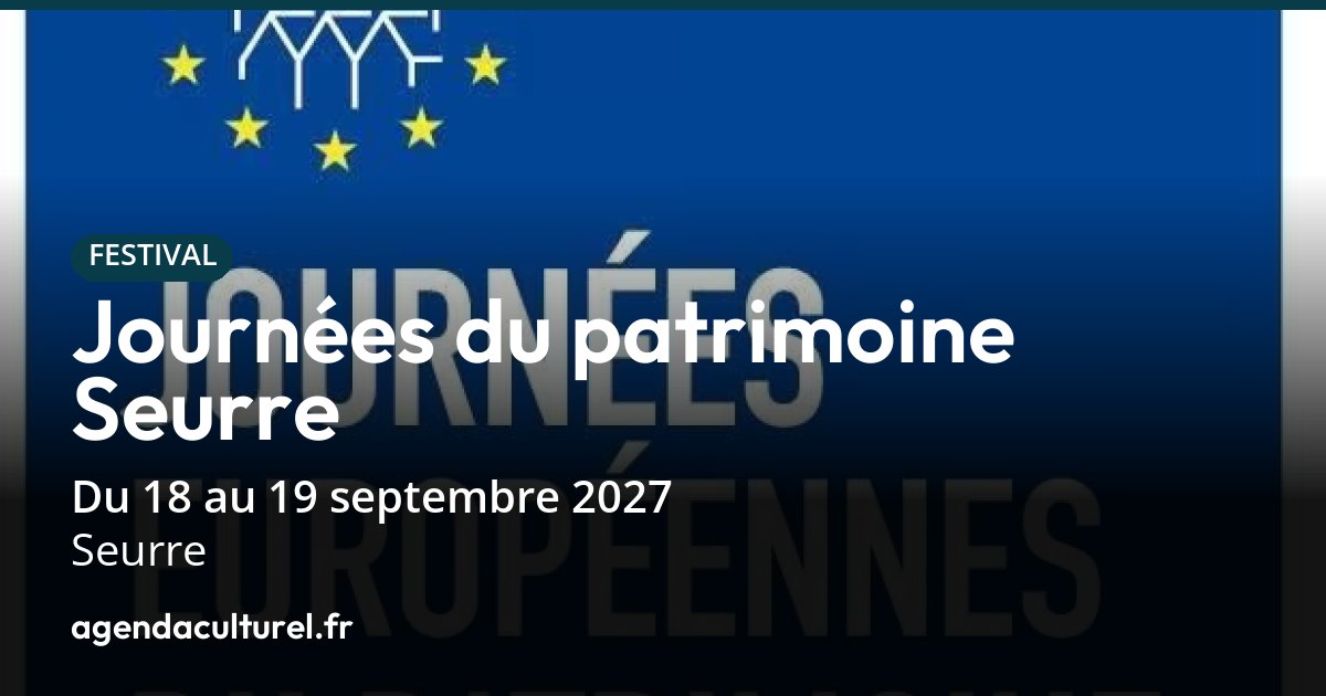 Journées du Patrimoine 2027 à Seurre programme des visites