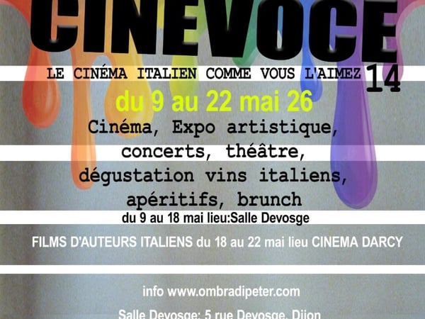Cinevoce semaine du cinéma italien de Dijon