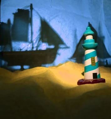 Théâtre d'objets Moby Disch de la compagnie Les Îles Voisines