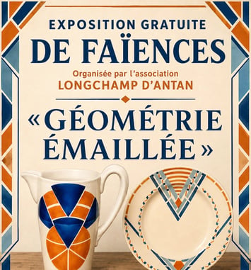 Exposition de pièces de faïence "Géométrie émaillée"