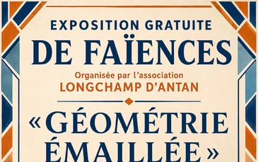 Exposition de pièces de faïence "Géométrie émaillée"