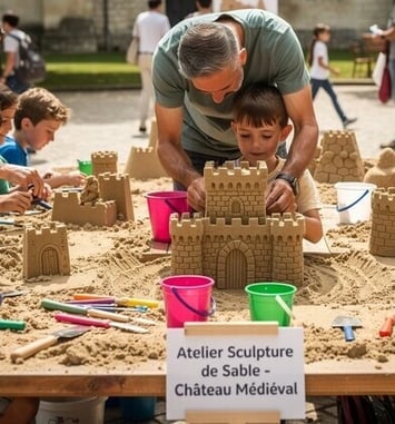Château de sable XXL : les bâtisseurs de Talant
