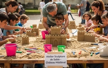 Château de sable XXL : les bâtisseurs de Talant