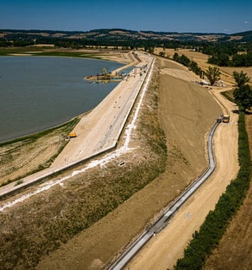 Visite guidée du chantier sur le barrage-réservoir de Panthier