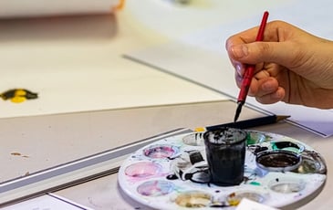 Démonstration : le matériel du peintre