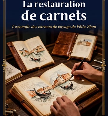La restauration de carnets : l'exemple des carnets de voyage de Félix Ziem