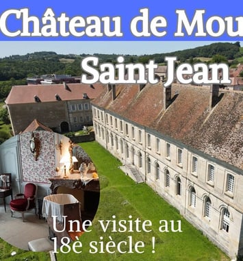 Visite des intérieurs du château de Moutiers Saint Jean