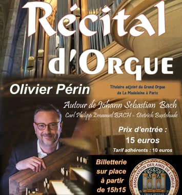 Concert d'Orgue à Talant avec Olivier Périn