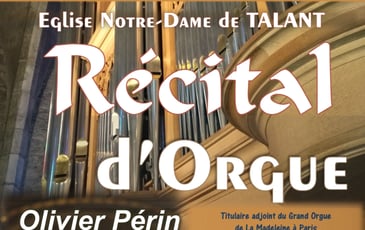 Concert d'Orgue à Talant avec Olivier Périn
