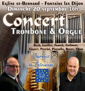 Concert trombone et orgue à l'Église Saint-Bernard de Fontaine-lès-Dijon