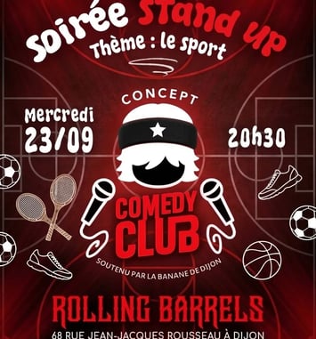 Soirée stand up sur le thème du sport