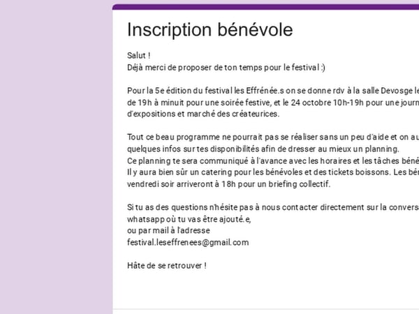 Festival Les Effrénées