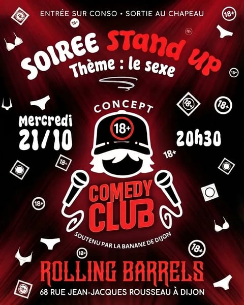 Soirée stand up sur le thème du sexe