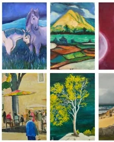 Pierom, Pierre Voituret, peinture