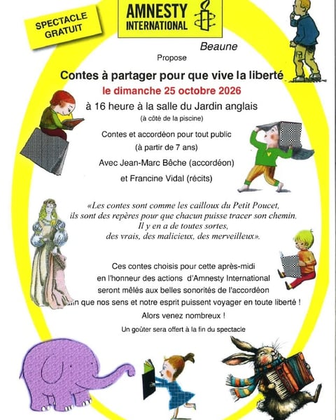 Contes à partager pour que vive la liberté