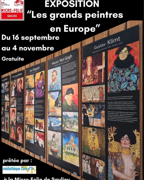 Exposition " Les grands peintres en Europe" à la Micro-Folie de Saulieu