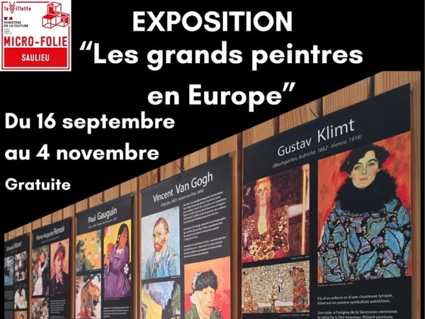 Exposition " Les grands peintres en Europe" à la Micro-Folie de Saulieu
